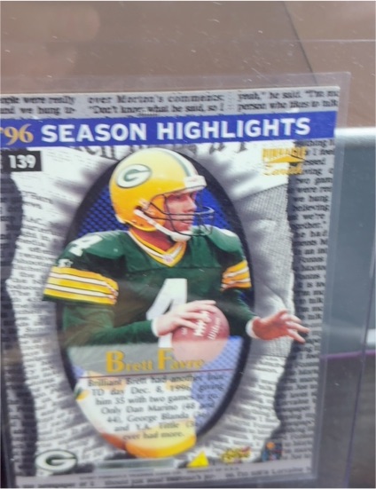 1997 Pinnacle Zenith Season Highlights Brett Favre #139 Green Bay Packers — front