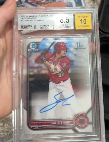 2022 Bowman Chrome Draft Autographs #CDA-SS Sal Stewart — front