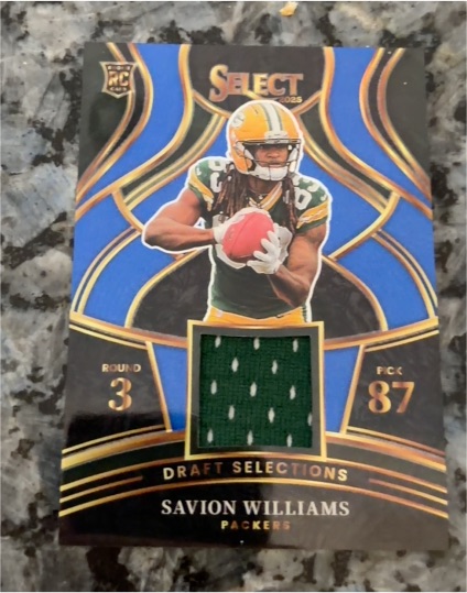 2025 Panini Select #DSM-SWS Savion Williams — front