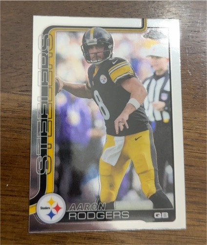 2025 Topps Chrome #255 Aaron Rodgers — front