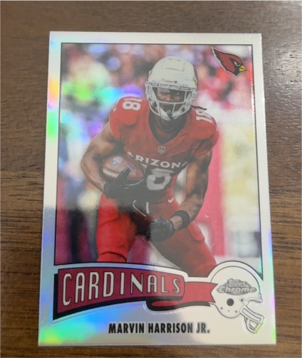 2025 Topps Chrome #1975-1 Marvin Harrison Jr. Arizona Cardinals — front