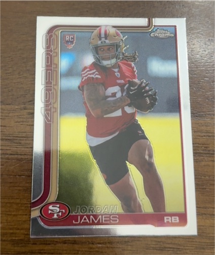 2025 Topps Chrome #329 Jordan James — front