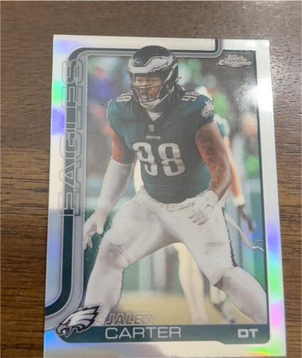 2025 Topps Chrome #250 Jalen Carter — front