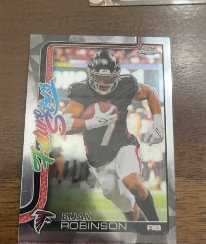 2025 Topps Chrome Future Stars #FS-9 Bijan Robinson — front