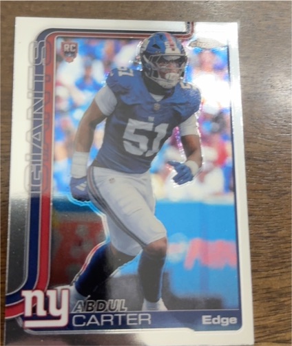 2025 Topps Chrome #350 Abdul Carter — front