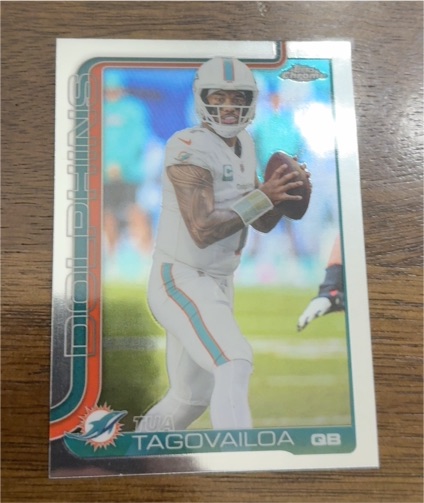 2025 Topps Chrome #187 Tua Tagovailoa — front