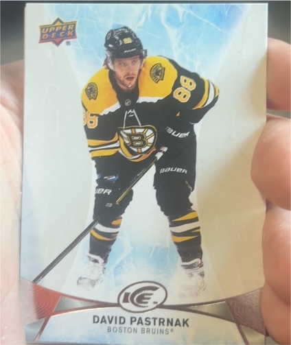 2021-22 Upper Deck Ice #57 David Pastrnak — front