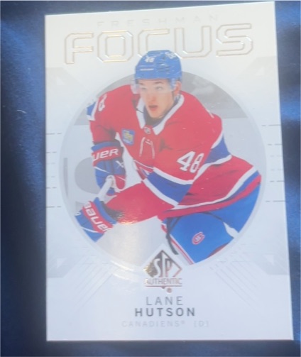2024-25 Upper Deck SP Authentic #FF-38 Lane Hutson Freshman Focus — front
