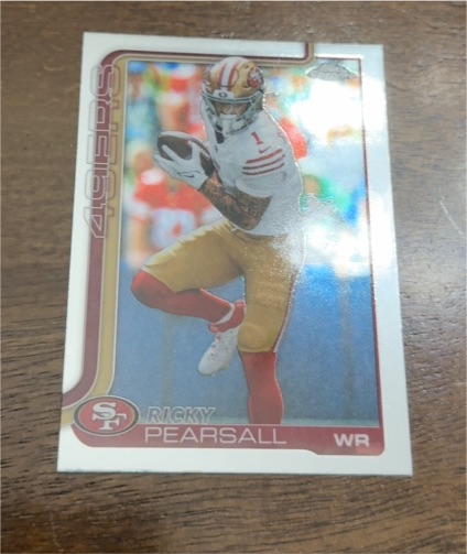 2024 Topps Chrome #261 Ricky Pearsall San Francisco 49ers — front