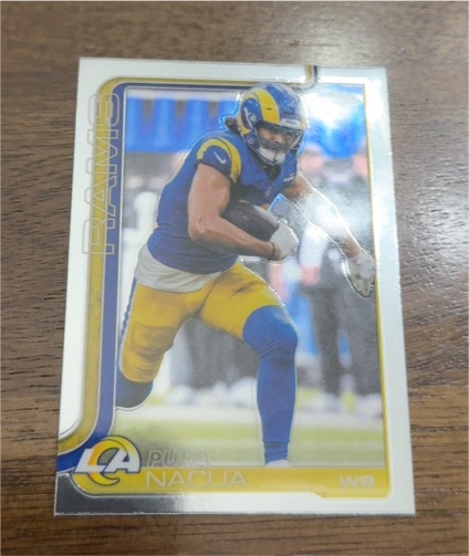 2025 Topps Chrome #166 Puka Nacua Los Angeles Rams — front