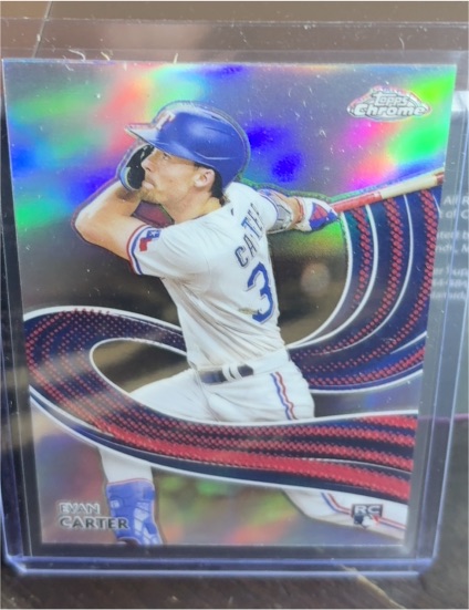 2024 Topps Chrome Strokes #S-23 Evan Carter — front