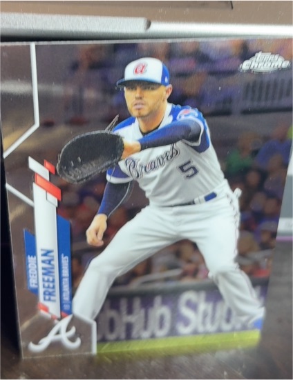 2020 Topps Chrome #131 Freddie Freeman — front