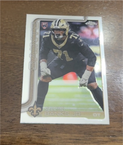 2025 Topps Chrome #378 Kelvin Banks Jr. — front