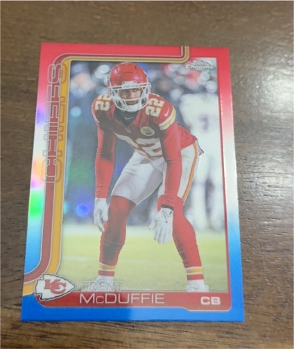 2025 Topps Chrome #154 Trent McDuffie — front