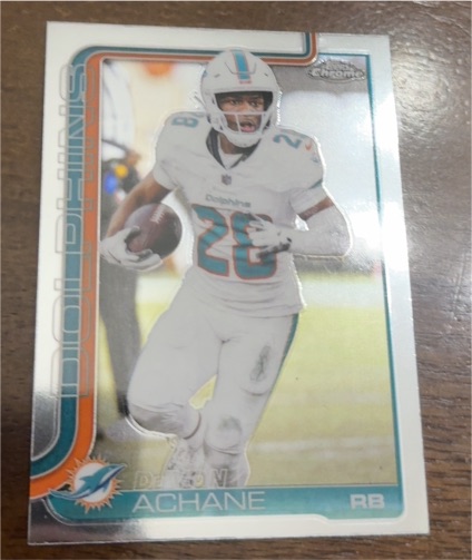 2025 Topps Chrome #188 De'Von Achane — front