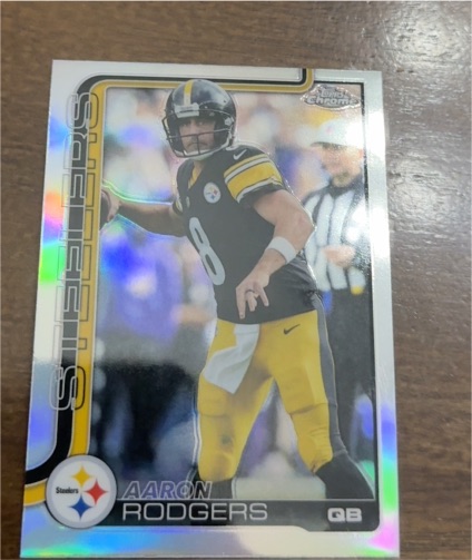 2025 Topps Chrome #255 Aaron Rodgers — front