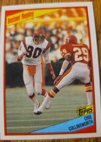 1984 Topps #38 Cris Collinsworth Instant Replay — front