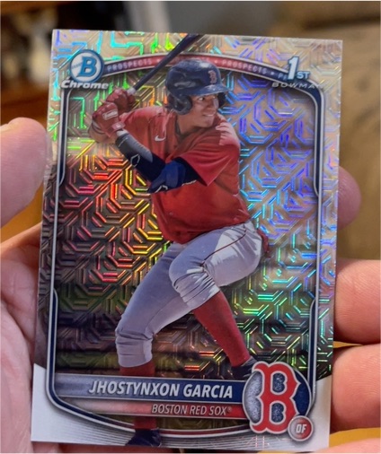 2025 Bowman Chrome #BCP-43 Jhostynxon Garcia — front