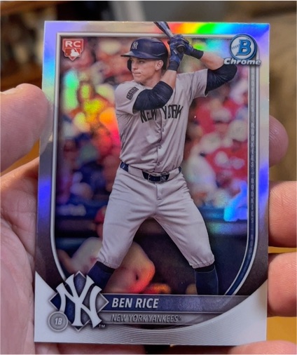 2025 Bowman Chrome #85 Ben Rice — front