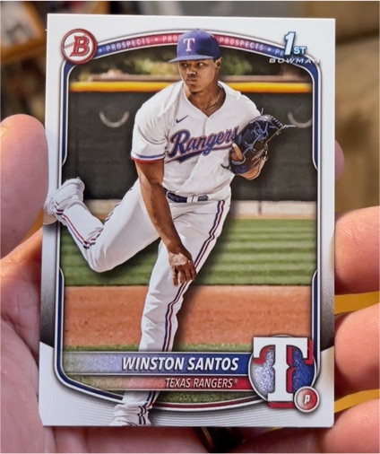 2025 Bowman Prospects #BP-121 Winston Santos — front