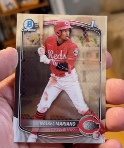 2025 Bowman Chrome #BCP-99 Naibel Mariano — front