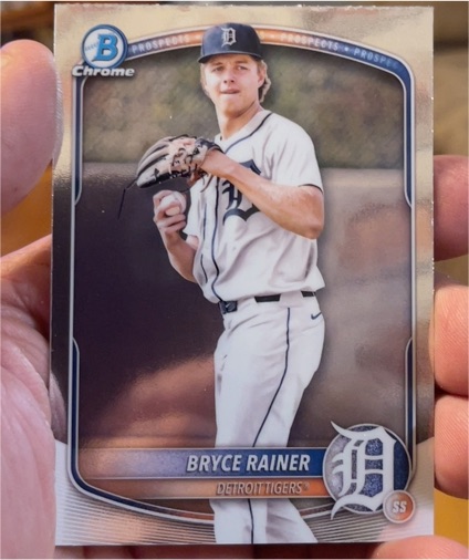 2025 Bowman Chrome Prospects #BCP-49 Bryce Rainer — front