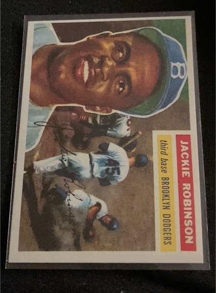 1956 Topps #30 Jackie Robinson — front