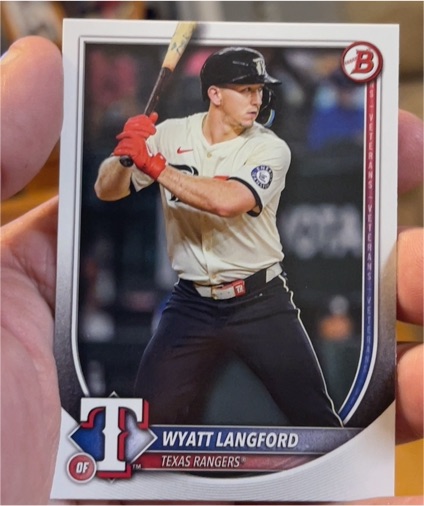 2025 Bowman #33 Wyatt Langford — front