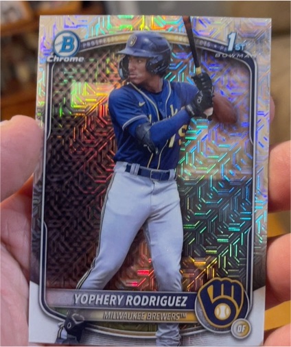 2025 Bowman Chrome #BCP-36 Yophery Rodriguez — front