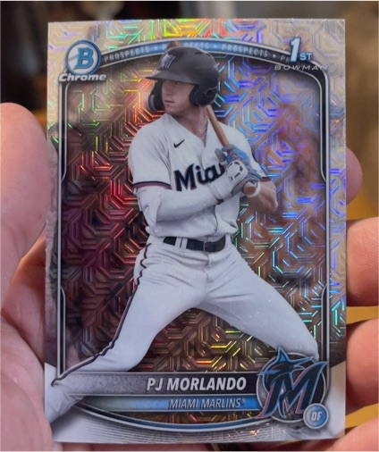 2025 Bowman Chrome #BCP-91 PJ Morlando — front