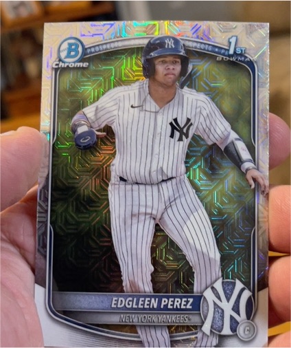 2025 Bowman Chrome #BCP-80 Edgleen Perez — front