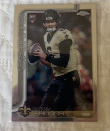 2025 Topps Chrome #398 Tyler Shough — front