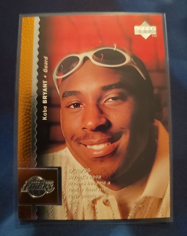 1996-97 Upper Deck #58 Kobe Bryant Rookie Card — front