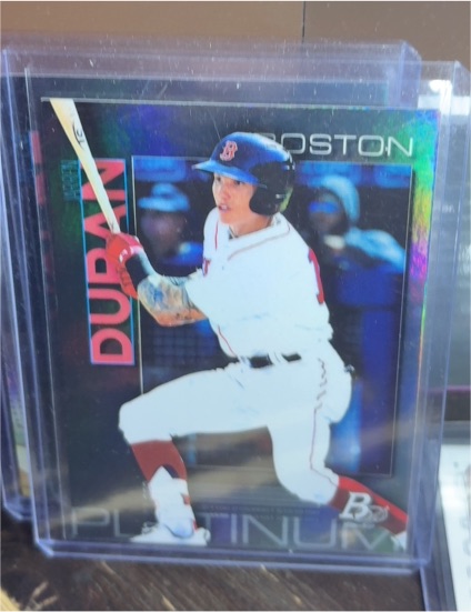 2020 Bowman Platinum #TOP-98 Jarren Duran Top Prospects Boston Red Sox Rookie — front