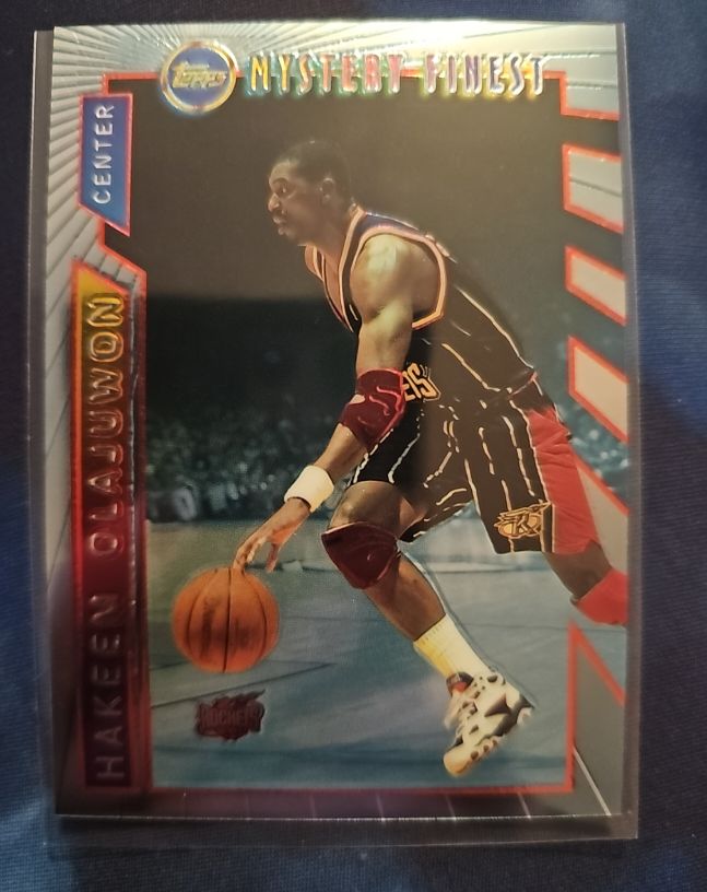 1996-97 Topps Mystery Finest #M19 Hakeem Olajuwon — front