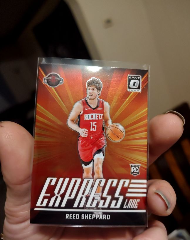 2024-25 Panini Donruss Optic #16 Reed Sheppard Express Lane Rookie Card — front