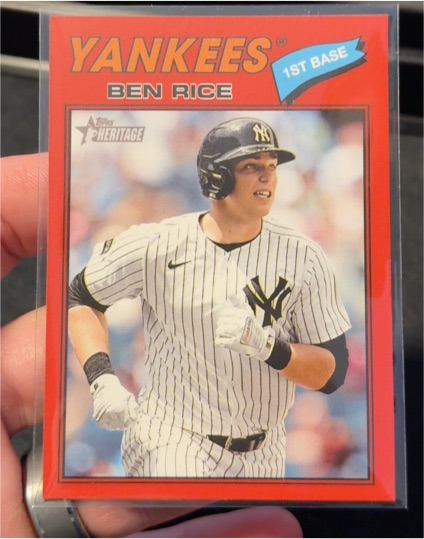 2026 Topps Heritage #189 Ben Rice — front