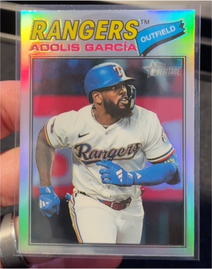 2026 Topps Heritage #384 Adolis Garcia — front