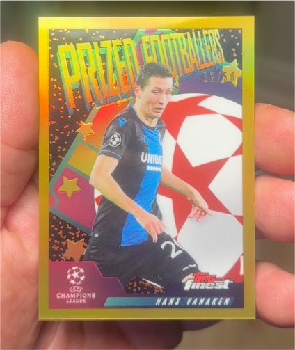 2019-20 Topps Finest UEFA Champions League Prized Footballers #PF-HV Hans Vanaken — front