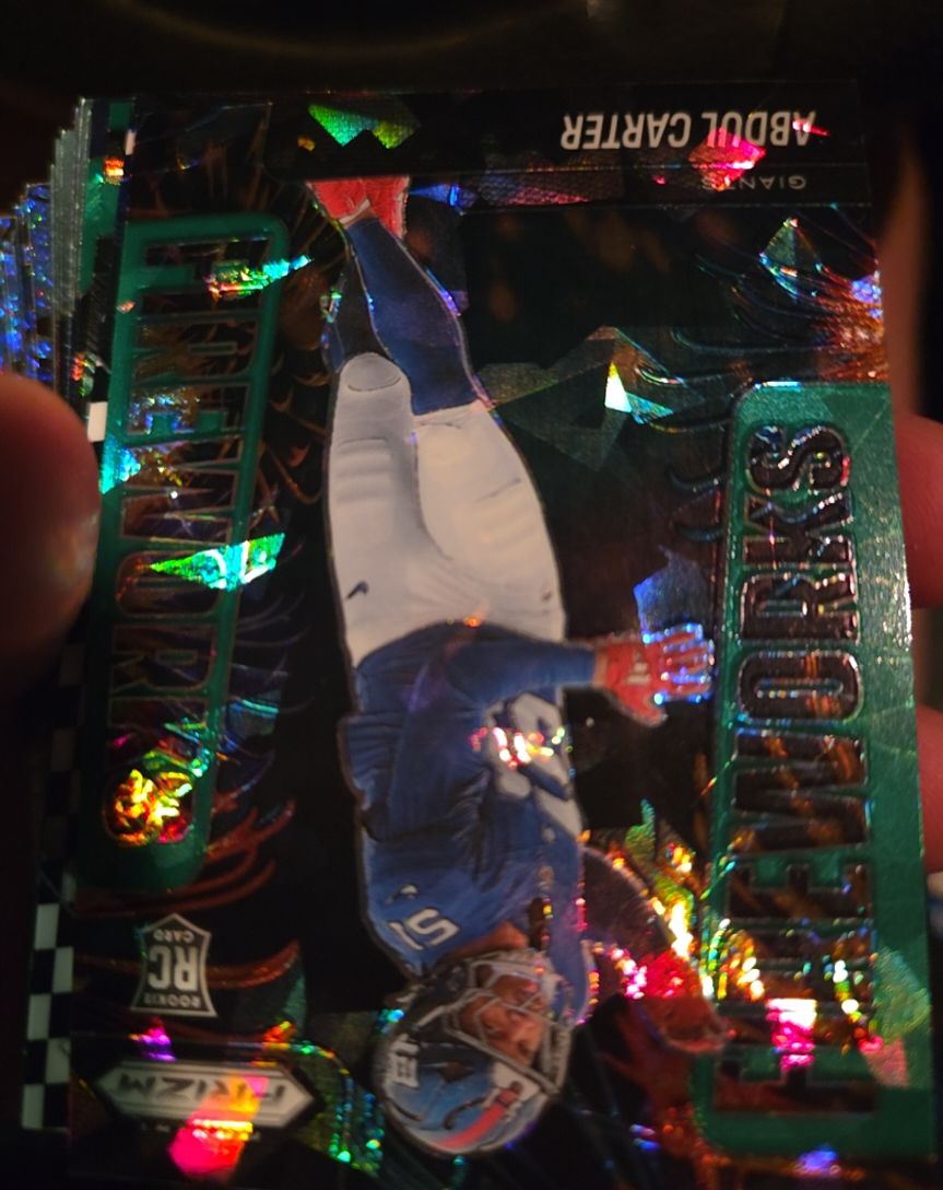 2025 Panini Prizm Fireworks #7 Abdul Carter — front