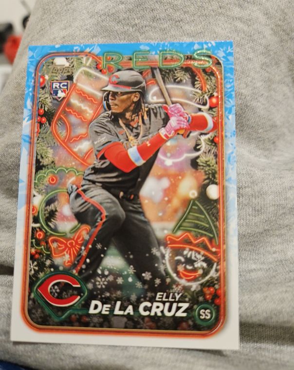 2024 Topps Holiday #H102 Elly De La Cruz — front