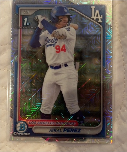 2024 Bowman Chrome #BCP-158 Jeral Perez — front