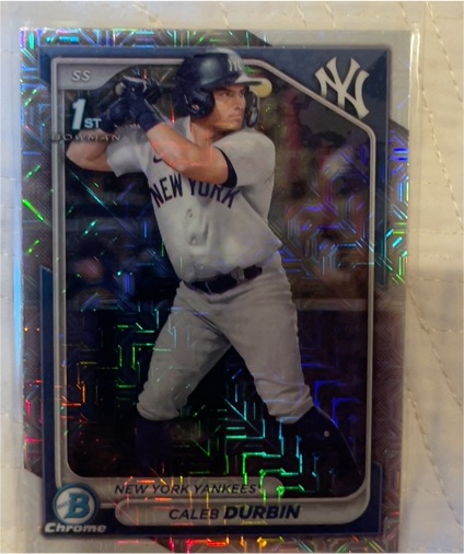 2024 Bowman Chrome #BCP-214 Caleb Durbin — front
