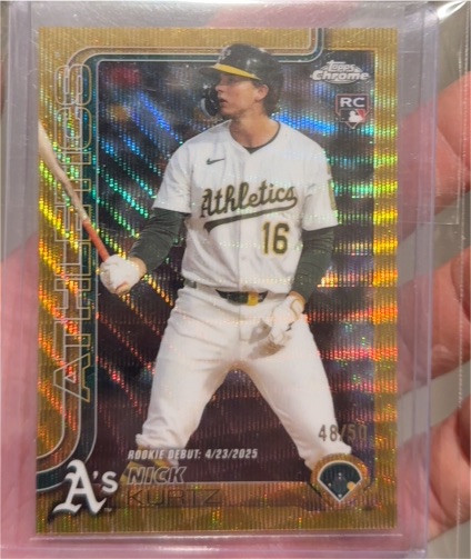 2025 Topps Chrome Update Series #USC180 Nick Kurtz — front