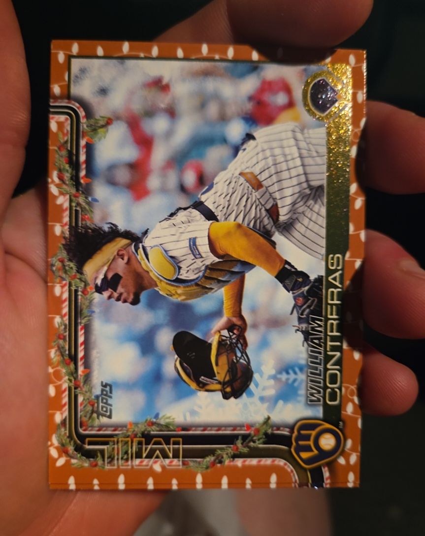 2025 Topps Holiday #H21 William Contreras — front