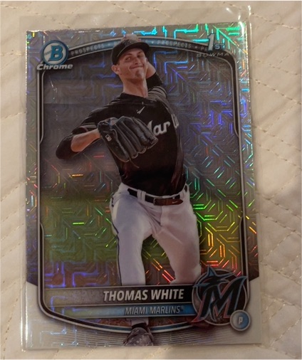 2025 Bowman Chrome Prospects #BCP-69 Thomas White — front