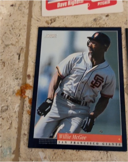 1994 Score #70 Willie McGee — front