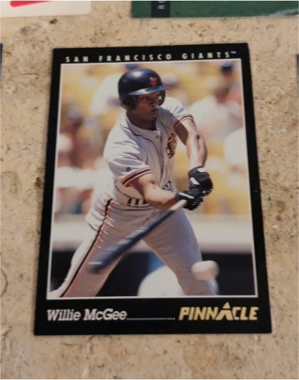 1993 Pinnacle #39 Willie McGee — front