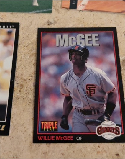 1993 Triple Play #227 Willie McGee — front