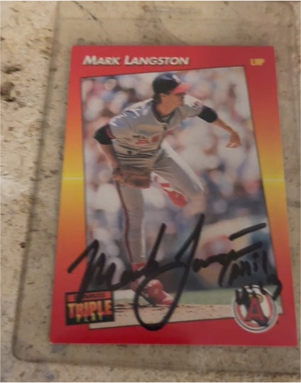 1992 Donruss Triple Play #36 Mark Langston — front